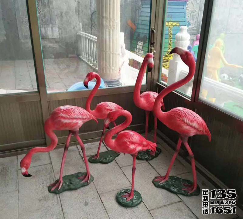 動(dòng)物園玻璃鋼彩繪仿真動(dòng)物火烈鳥(niǎo)雕塑 動(dòng)物園玻璃鋼彩繪仿真動(dòng)物火烈鳥(niǎo)雕塑
