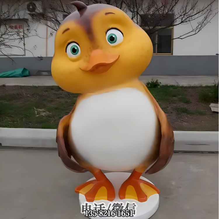 人立而起的可愛(ài)卡通鴨子雕塑擺件 人立而起的可愛(ài)卡通鴨子雕塑擺件